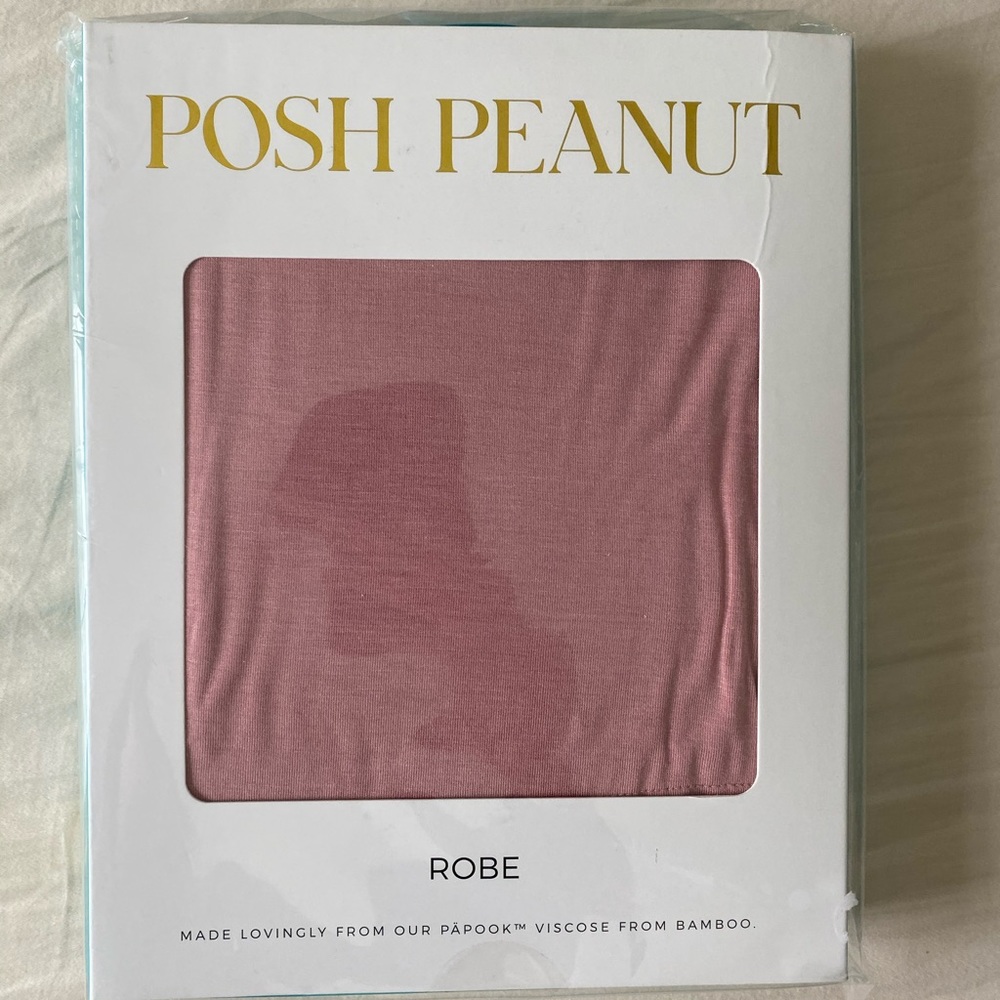 NIB Posh Peanut dusty rose robe